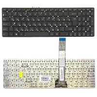 Клавиатура Asus K55, K55A, K55V K55VD, K55VM, K55VJ черная без рамки Г-образный Enter