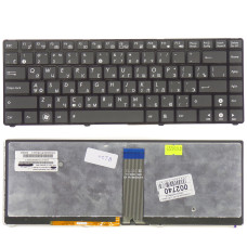 Клавиатура Asus Eee PC 1215 черная с черной рамкой