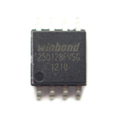 W25Q128FVSIG, EEPROM, SPI, 128 Мбит, SOIC-8