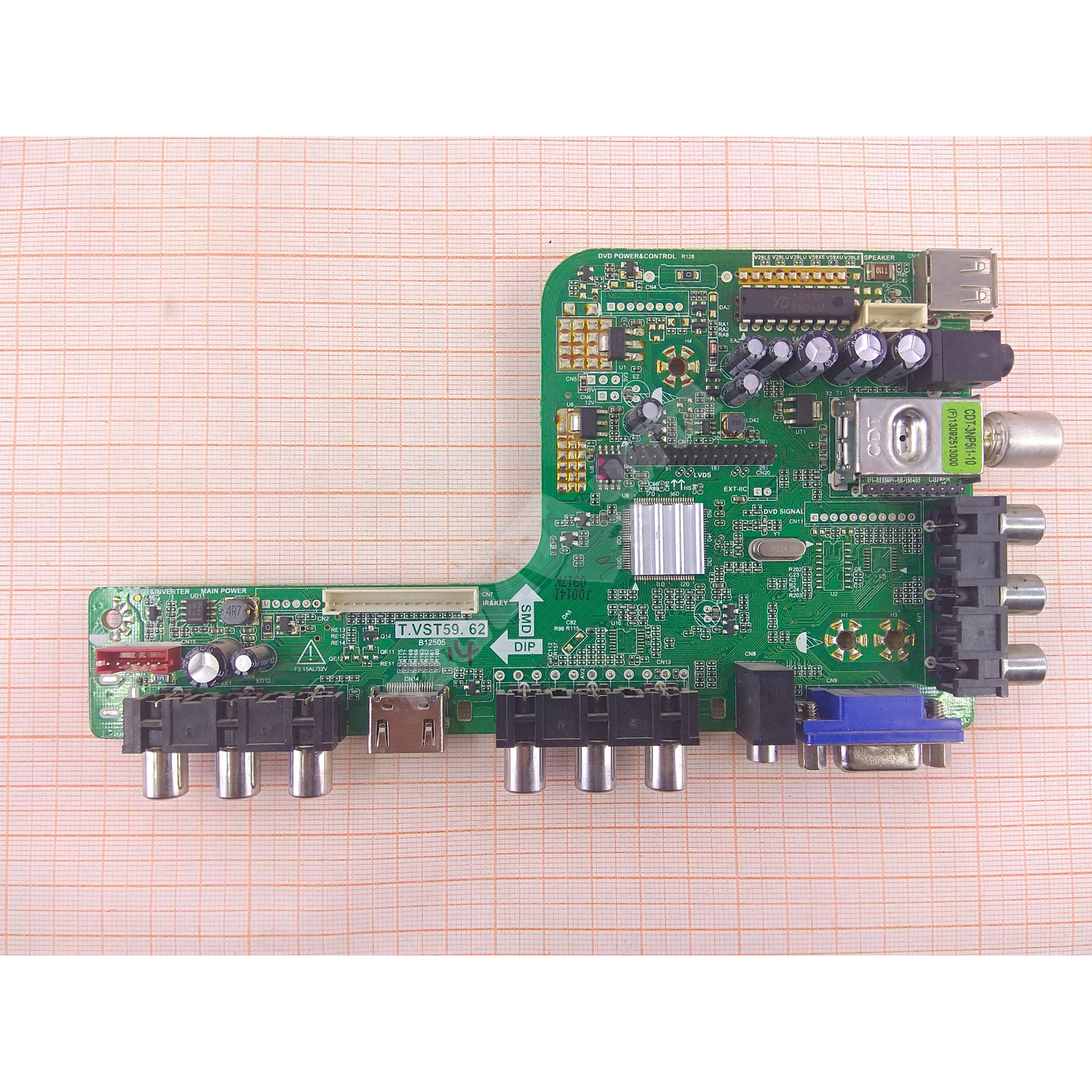 Плата Main T.VST59S.62 13514 ERISSON 24LEE16 (M240HTN01.2)