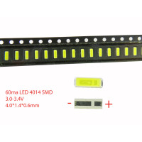 Светодиод SMD 4014, 3V, 60mA, 0.2W, 2800-3200K (Warm White)
