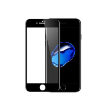 Защитное стекло iPhone 7/8 6D черное покрытие полное