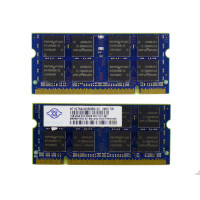SODIMM DDR2 Nanya 1Gb 667 МГц (PC2-5300) [NT1GT64U8HB0BN-3C] Б/У