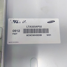Матрица 32" LTA320AP02-W01 1366x768 32pin LVDS (1ch, 8-bit) матовая с разбора отличное