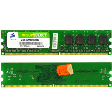 Память DIMM DDR2 Corsair 512Mb, 667 МГц (PC2-5300), Б/У
