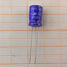 Конденсатор 400V 1uf (8x12), (8x11) SG