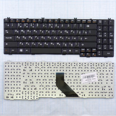 Клавиатура Lenovo IdeaPad G550, G555, B550, B560, V560 Series черная, плоский Enter