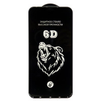 Защитное стекло iPhone XR/11 6D черное