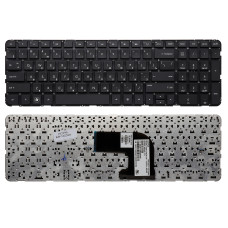 Клавиатура HP Pavilion DV6-7000, DV6-7100, DV6-7200, DV6-7300 Series черная, без рамки, плоский Ente