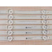 Подсветка 43" GC43D08-ZC22AG-25E 8S1P 0.8T/B, 303GC430055E, 6 лент, 8LED, 3V, 856 мм (A+B), NEW