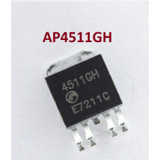 AP4511GH MOSFET N+P-канал 15A 35V, TO-252