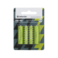 Батарейка R6-4B (AA) Defender Carbon Zink 1.5V (блистер 4шт)