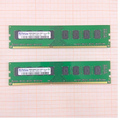 Память DIMM DDR3 Ramos (2*2Gb) 1333 MHz (PC3-10600), EMB2GB481CA4-13HC Память DIMM DDR3 Ramos (2*2Gb) 1333 MHz (PC3-10600), EMB2GB481CA4-13HC