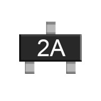 Транзистор MMBT3906 (2A,H2A), PNP, 40V, 0,2A, SOT-23