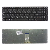 Клавиатура Lenovo IdeaPad B5400, M5400 черная, без рамки, плоский Enter