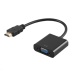 Переходник с HDMI на VGA 1080P (XBox, PS4, PC, Notebook, TV)