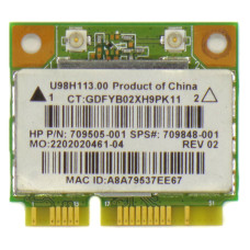 Модуль Wi-Fi/Bluetooth AzureWare RTL8188EE, mini PCI-E, 802.11 b/g/n, Б/У (Модуль Wi-Fi и Bluetooth)