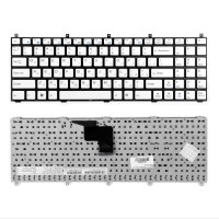 Клавиатура DNS Clevo W765K, C4500 белая, без рамки, плоский Enter