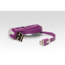 Кабель iQFUTURE цветной Lightning USB для Apple iPhone X, 8 Plus, 7 Plus, 6 Plus, iPad, iPod фиолето