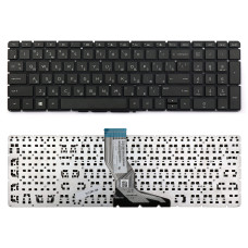 Клавиатура HP Pavilion 250 G6, 255 G6, 15-BS черная, без рамки, плоский Enter