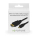 Кабель iQFUTURE HDMI-micro -> HDMI для GoPro Hero 3, 3 Plus, 4 на TV черный 1.5 м