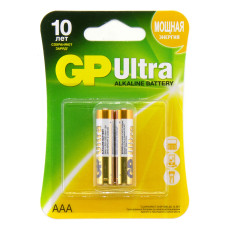 Батарейка GP24AU-CR2 (AAA) GP Ultra Alkaline 1.5V (блистер 2шт)