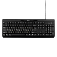 Клавиатура Gembird KB-8335U-BL черная, USB, 1.5 м