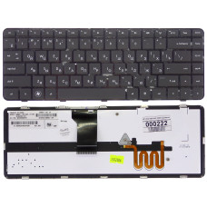Клавиатура HP Pavilion DM4-1000, DV5-2000 Series черная, рамка черная, Подстветка клавиш